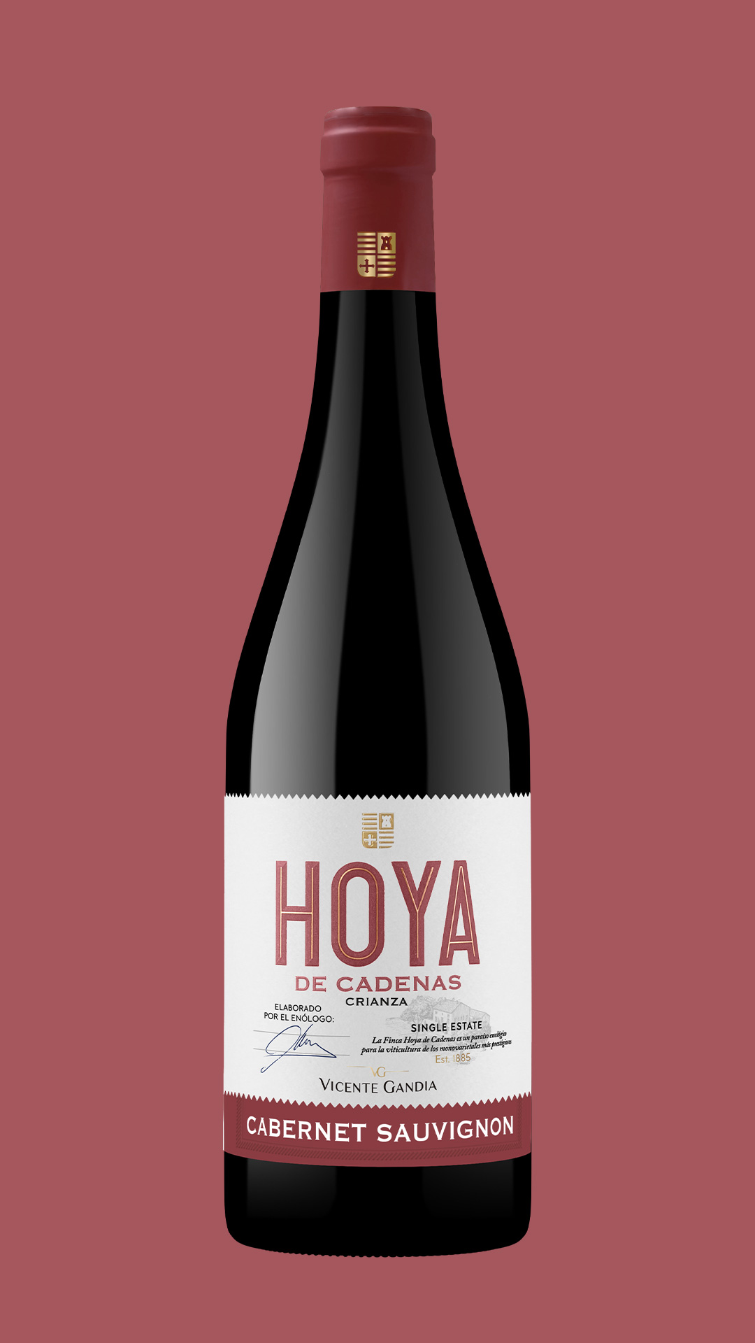 botella hoya de cadenas cabernet