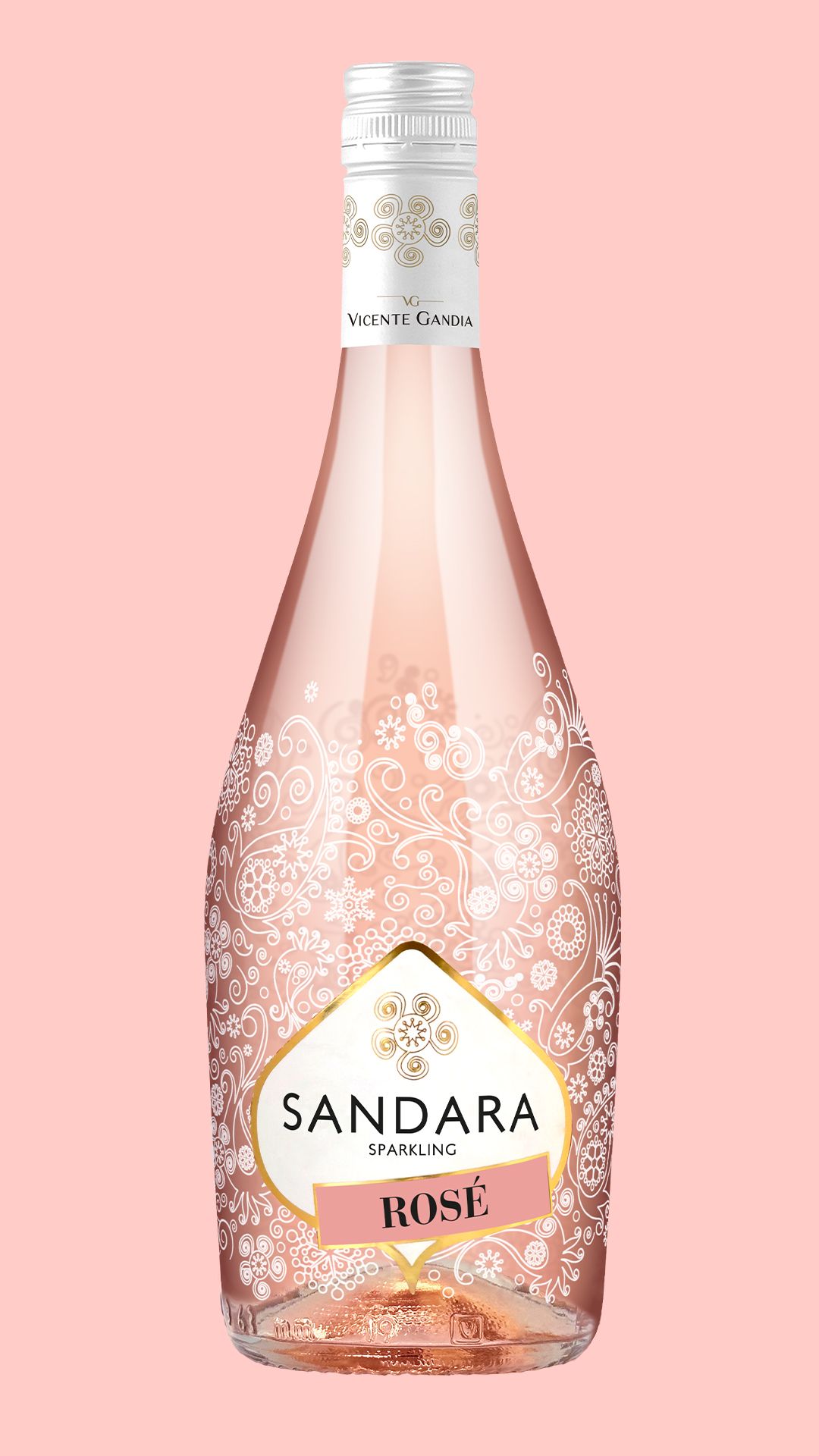 botella sandara rosado
