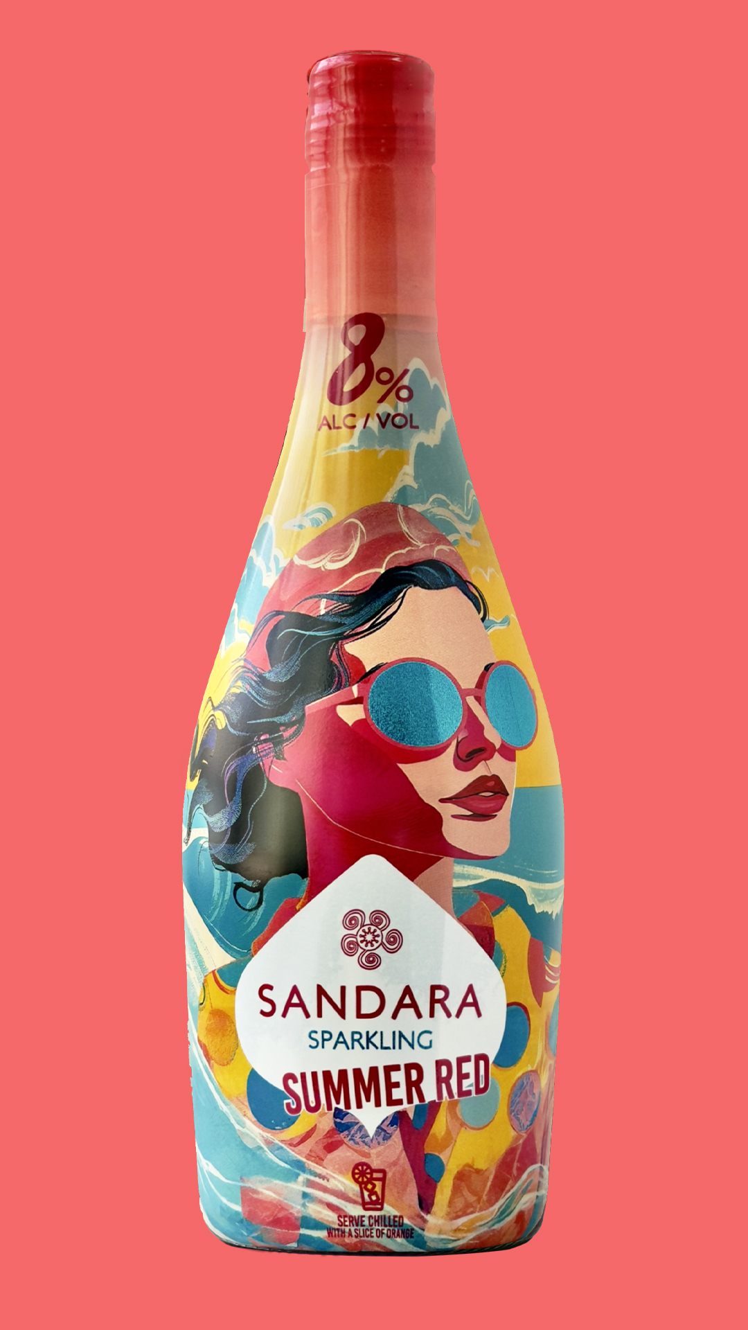 botella sandara summer red